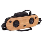 House of Marley Bag of Riddim 2 – Bluetooth Speaker Portable Bamboo Audio Sound System + REWIND Fabric Travel Bag, Faceplate, Aux-In, Easy Charge USB Port, 10 Hrs Play Time Battery Life