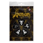 Vemon Black Metal Tri-Tip Guitar Pick Pack Set of 5 One Size