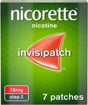 Nicorette Step 2 Invisi Patch, 7 Nicotine Patches, 15 Mg (Stop Smoking Aid)