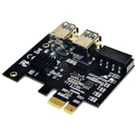 Tlily - Carte Riser PCIe pci-e 1X à 16X 1 à 4 Riser usb 3.0 pour btc Mining Molex 4 Broches 1 à 4 Carte Adaptateur pci-e Express