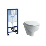 Komplett pakke , Laufen Pro vegghengt toalett og GROHE Solido Innbyggningssisterne