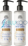 Urtekram Organic Coconut Body Lotion (Pump) - 245ml (Pack of 2)