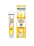 Garnier Vitamin C Daily Uv, Invisible Brightening Fluid, Spf50+, Prevents + Corrects Sun Damages, Face & Neck, For All Skin Types, Cruelty Free, Vegan, 50Ml