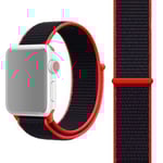 Apple Watch 42mm / 44mm Nylonarmband -  Röd (Färg: Röd)