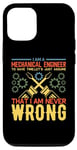 Coque pour iPhone 12/12 Pro I'm A Mechanical Engineer Gears Engineering Job Titiles