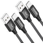 RAVIAD Iphone Charger Cable 2M/6.6FT 2Pack Lightning Cable Mfi Certified Iphone 