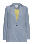 Coster Copenhagen Suit Jacket In Corduroy Blazers Business Blå [Color: SHADOW BLUE ][Sex: Women ][Sizes: 34,36,38,40,42,44 ]