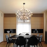 2097/50 Sarfatti LED Taklampa krom