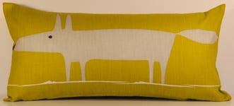 Scion Mr Fox Fabric. Kiwi 24"x12" (60cmx30cm) Cushion with Duck Feather Pad
