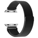 Milanese Loop-armband för Apple Watch 44mm 40mm 45mm 49mm 41mm 38mm 42mm 44mm Armband iWatch Serie 9 3 6 5 SE 7 8 Ultra 2 Starlight - Svart black 42mm/44mm/45mm/49mm