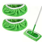 2-Pack Återanvändningsbar Sweeper Mikrofiberduk XL Grön 43x11,7cm grön