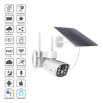 IKCONECT Solar Security Camera 1080P HD WiFi PTZ Battery CCTV Alexa Google
