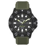 Timex Expedition Gallatin 44 mm cadran vert bracelet en silicone vert montre de sport TW4B25400