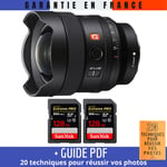 Sony FE 14mm f/1.8 GM + 2 SanDisk 128GB UHS-II 300 MB/s + Guide PDF 20 techniques pour réussir vos photos