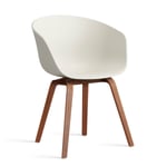 HAY About a Chair 22 stol 2.0 Melange cream-lackerat valnötsstativ