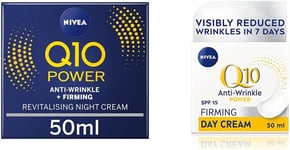 NIVEA Q10 Anti-Wrinkle Power Revitalising Night Cream (50Ml) & Q10 Anti-Wrinkle 