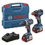 Bosch 06019J220A Akkukonesarja sisältää akun ja laturin