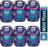 6 x Oral B 3D White Luxe Premium Floss 35m | Radiant Mint Flavour