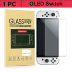 Blanche Protecteur D'écran Pour Nintendo Switch, Film En Verre Trempé 9h Hd Oled Verser Accessoires Ns Oled