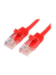 StarTech.com 7m Red Cat5e / Cat 5 Snagless Ethernet Patch Cable 7 m - patch cable - 7 m - red - Röd - 7 meter