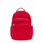 Kipling SEOUL, Large Backpack with Laptop Protection 15 Inch, 44 cm, 27 L, 0.65 kg, Red Rouge