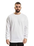 Urban Classics Men's Sweat Crewneck Sweater, White, 4XL