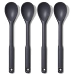 Oxo Silicone Cooking Spoon Ideal for Any Non Stick Surface Black (Pack of 4) (4)