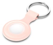 Tiera silikon Apple AirTag nyckelring pink