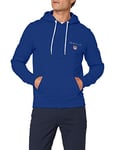 GANT Men's D1. Medium Shield Hoodie Hooded Sweatshirt, Crisp Blue, M