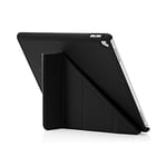 Pipetto Origami Étui pour iPad Pro 12,9" (2ème génération) avec Support 5 en 1 et Fonction Veille/réveil Automatique – Noir