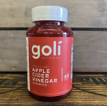 Goli Nutrition Apple Cider Vinegar Gummy Vitamins x60 Gummies Factory Sealed New