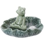 Ceramic Home Incense Stick Green Creative Frog Incense Tray  Tea Table