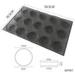 IFMGJK Silicone Bun Bread Forms Non Stick Baking Sheets Perforated Hamburger Molds Muffin Pan Tray (Color : GB007)