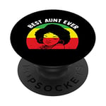 Best Aunt Ever African American Auntie Black Family Love PopSockets Swappable PopGrip