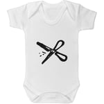 Azeeda 0-3 Month 'Scissors' Baby Grow / Bodysuit (GR00052201)