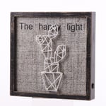 The Happy Light, Tavla med LED-belysning, Kaktus