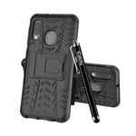 MAA For Samsung Galaxy A20e Case A20e Heavy duty Case Hybrid Rugged Armor Shockproof Kickstand Protective Back Cover For Samsung Galaxy A20e Phone Case (Black)
