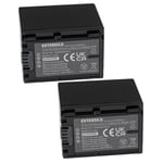 EXTENSILO 2x Batteries compatible avec Sony FDR-AX53, FDR-AX700, FDR-AX53E, FDR-AX100E appareil photo, reflex numérique (2060mAh, 7,4V, Li-ion)
