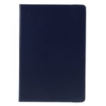 Foldable case with Lichi-texture for Samsung Galaxy Tab S6 Lite - Dark Blue