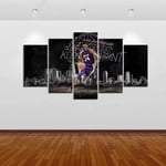 120Tdfc Wall Art Picture 5 Pieces Kobe Bryant American Lakers Basketball All-Star Mamba Wall Art Painting Prints On Canvas The Pictures For Home Modern Decoration Print Decor