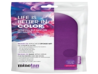 Minetan Bronze On Applicator Velvet Mitt -Life is Better in Color - Purple