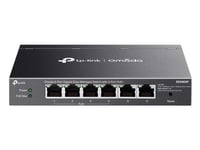 Tp-Link Omada Es206gp, Hanterad, Gigabit Ethernet (10/100/1000), Strömförsörjning Via Ethernet (Poe) Stöd, Monteringsbar På Väggen