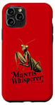 Coque pour iPhone 11 Pro Mante religieuse rétro Nature Lovers Mantis Whisperer