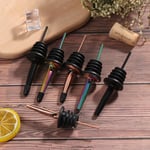 Stainless Steel Color Wine Bottle Spout Stopper With Cap Oil Sto D