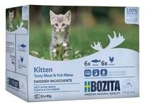 Bozita Kitten mix sås kött & fisk 12x85 g