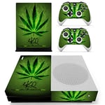 Morbuy Xbox One S Skin Vinyl Decal Full Body Cover Sticker For Microsoft Xbox One S Console and 2 Controller Skins (Green Leaf)