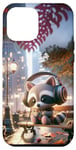 iPhone 12 Pro Max Kawaii Raccoon Headphones: The Raccoon's Playlist Case