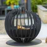 RedFire Fire Basket Patio Wood Log Burner Furnace Heater Barkley Black vidaXL