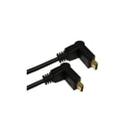 GP1228 HDMI v1.3 Gold Cable 1080p Swivel Right Angle Ends 7m