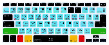 MMDW Davinci Resolve Shortcuts Keyboard Skin Hot Keys Keyboard Cover for MacBook Pro 13" 15" 17"(with or w/out Retina Display) Silicone Skin for MacBook Old Air 13", European/USA Keyboard Layout